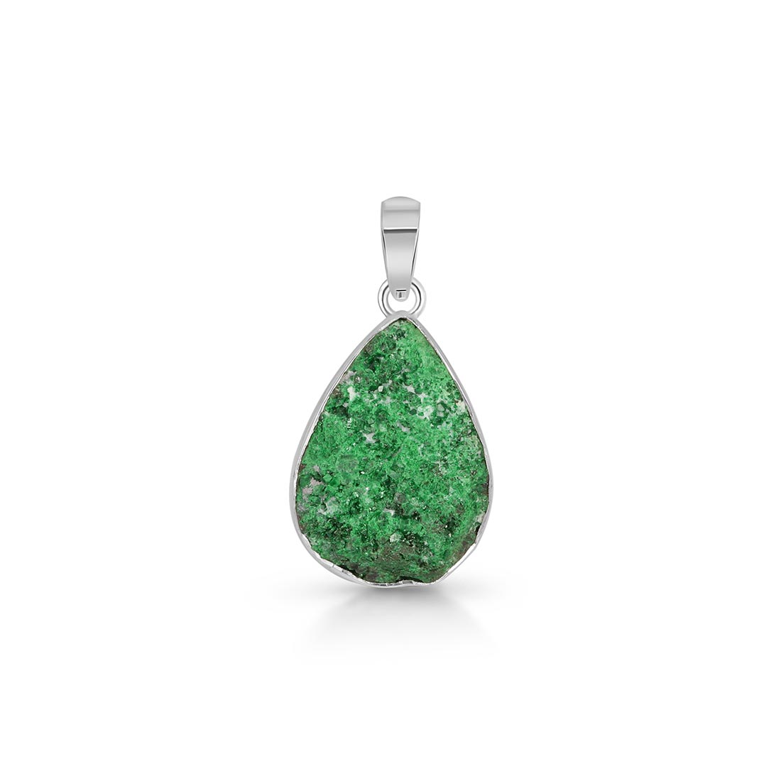 Uvarovite Druzy Pendant-(UVR-P-35.)