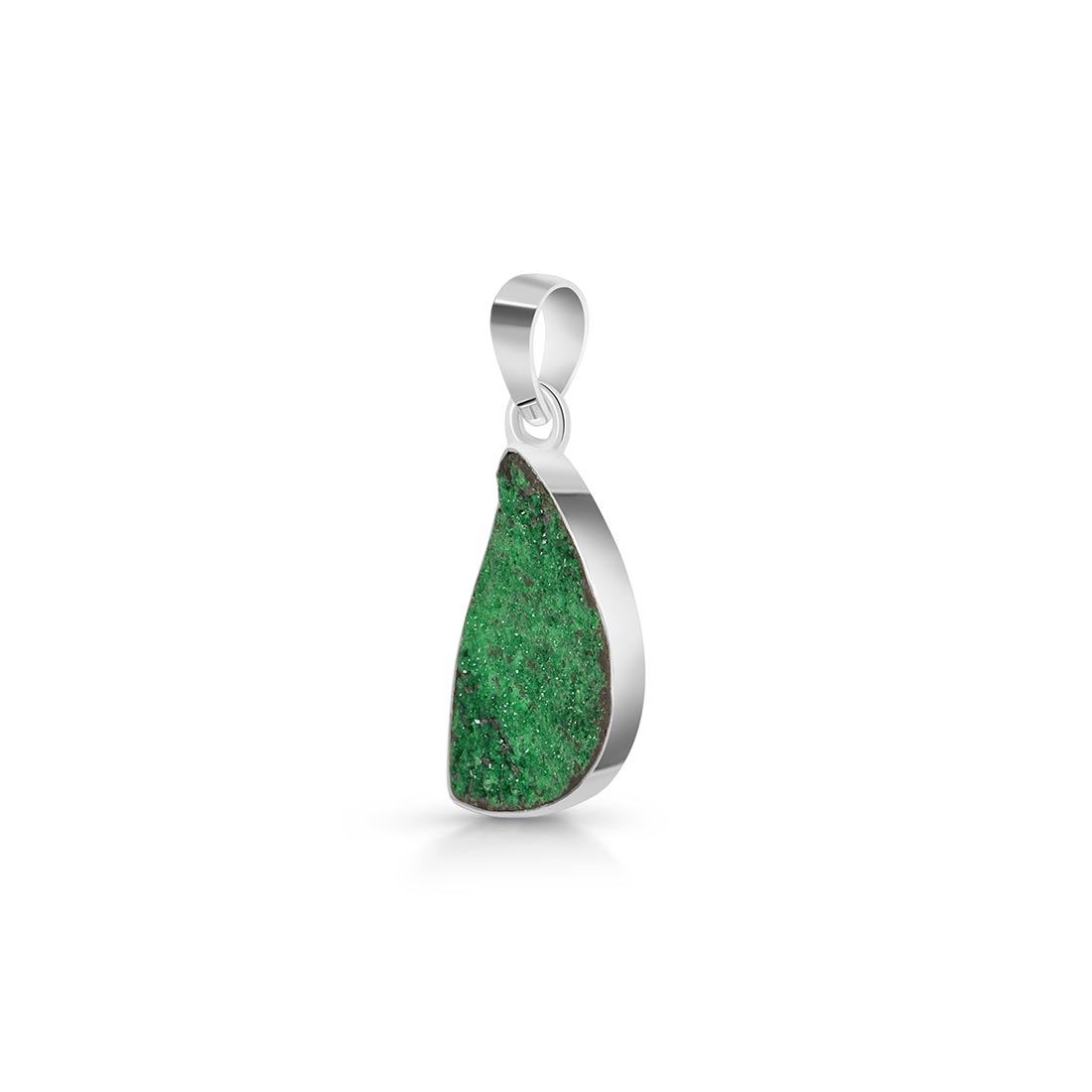 Uvarovite Druzy Pendant-(UVR-P-36.)