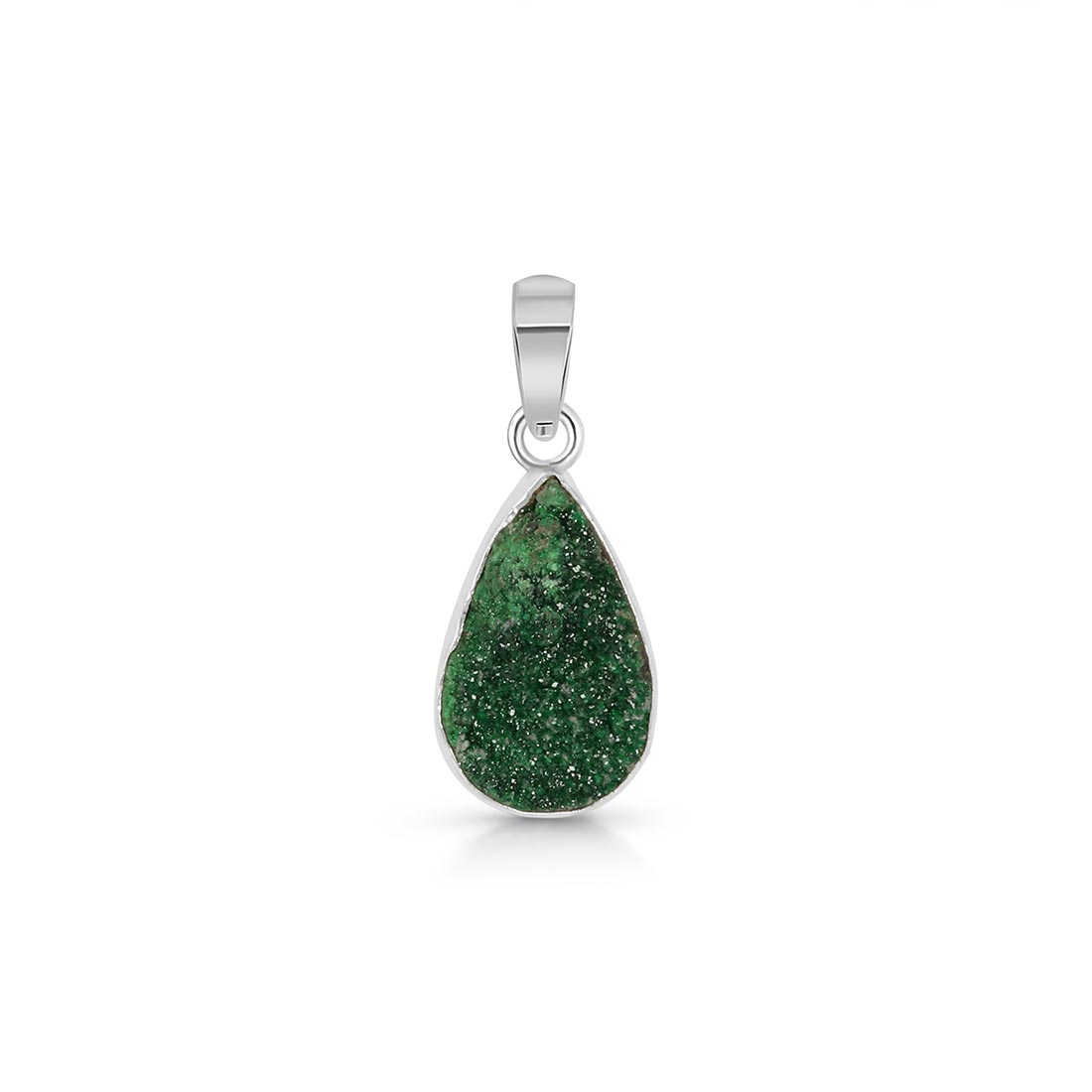 Uvarovite Druzy Pendant-(UVR-P-38.)