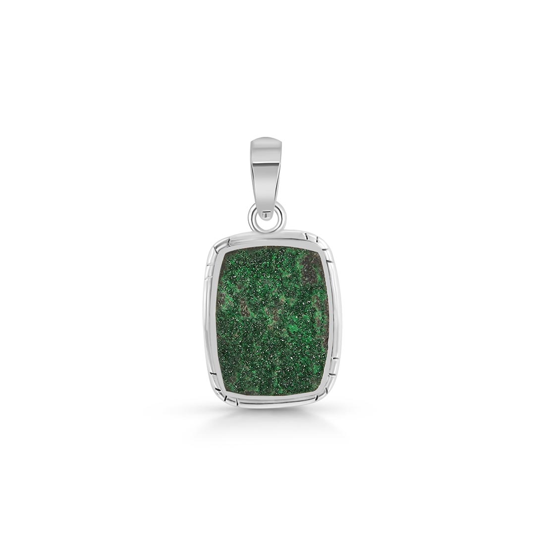 Uvarovite Druzy Pendant-(UVR-P-41.)