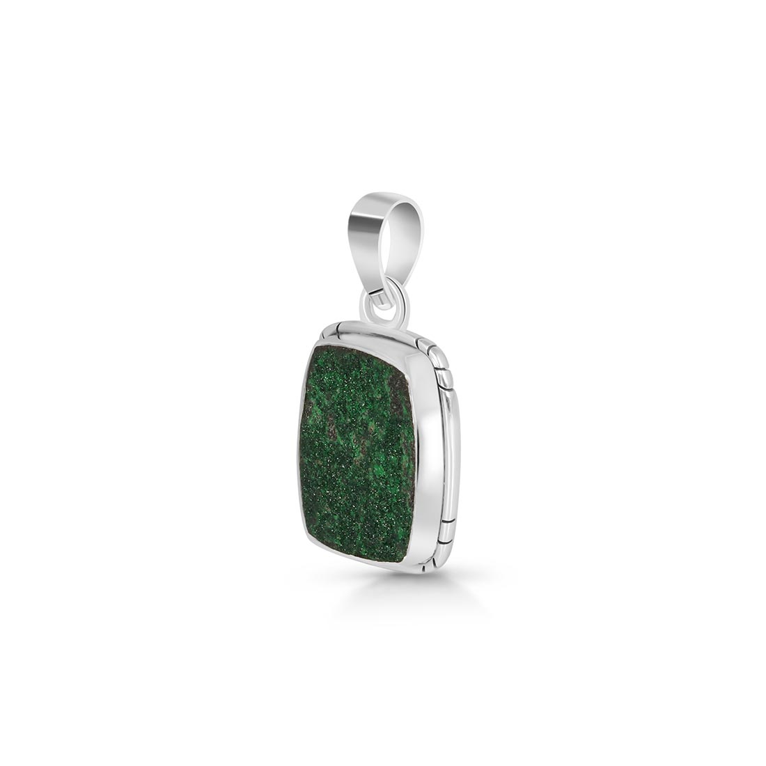 Uvarovite Druzy Pendant-(UVR-P-41.)