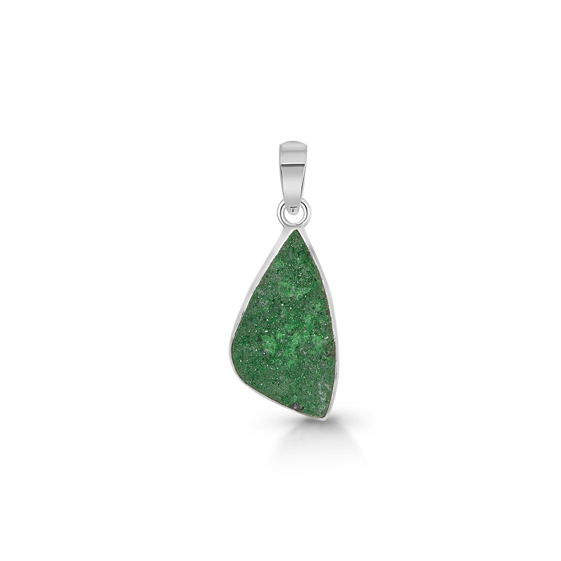 Uvarovite Druzy Pendant-(UVR-P-44.)