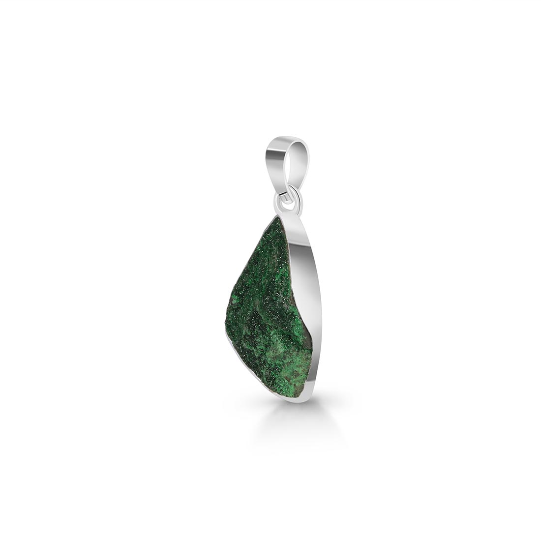 Uvarovite Druzy Pendant-(UVR-P-49.)