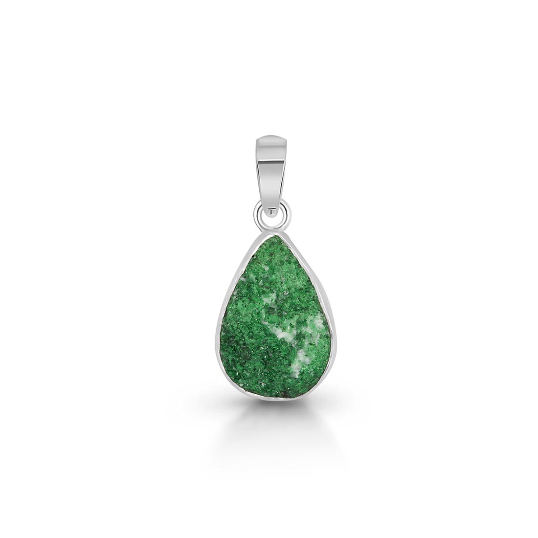 Uvarovite Druzy Pendant-(UVR-P-50.)