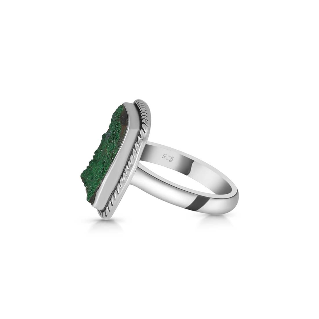 Uvarovite Druzy Ring-(UVR-R-27.)