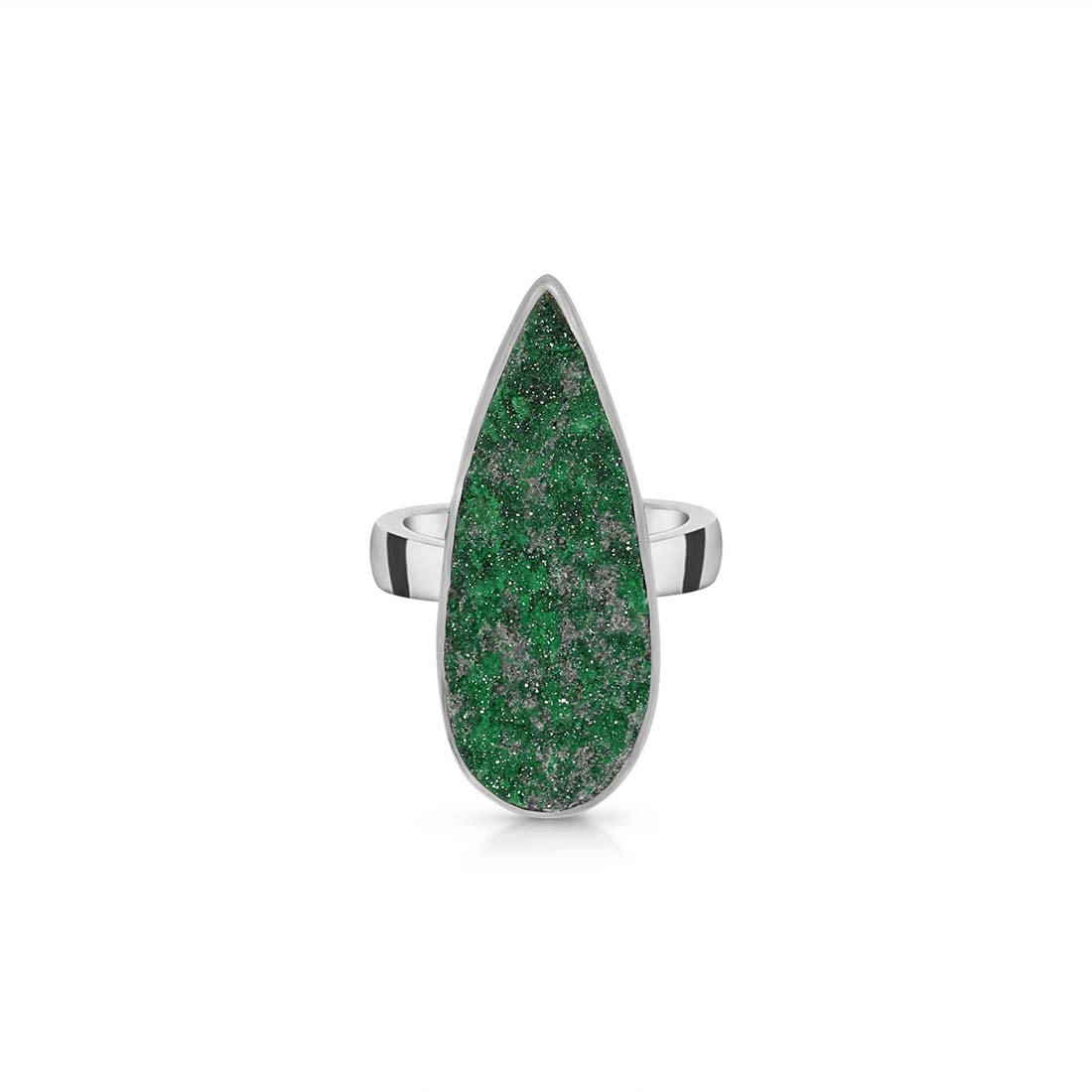 Uvarovite Druzy Ring-(UVR-R-50.)