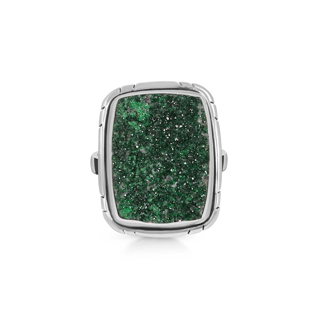 Uvarovite Druzy Ring-(UVR-R-52.)