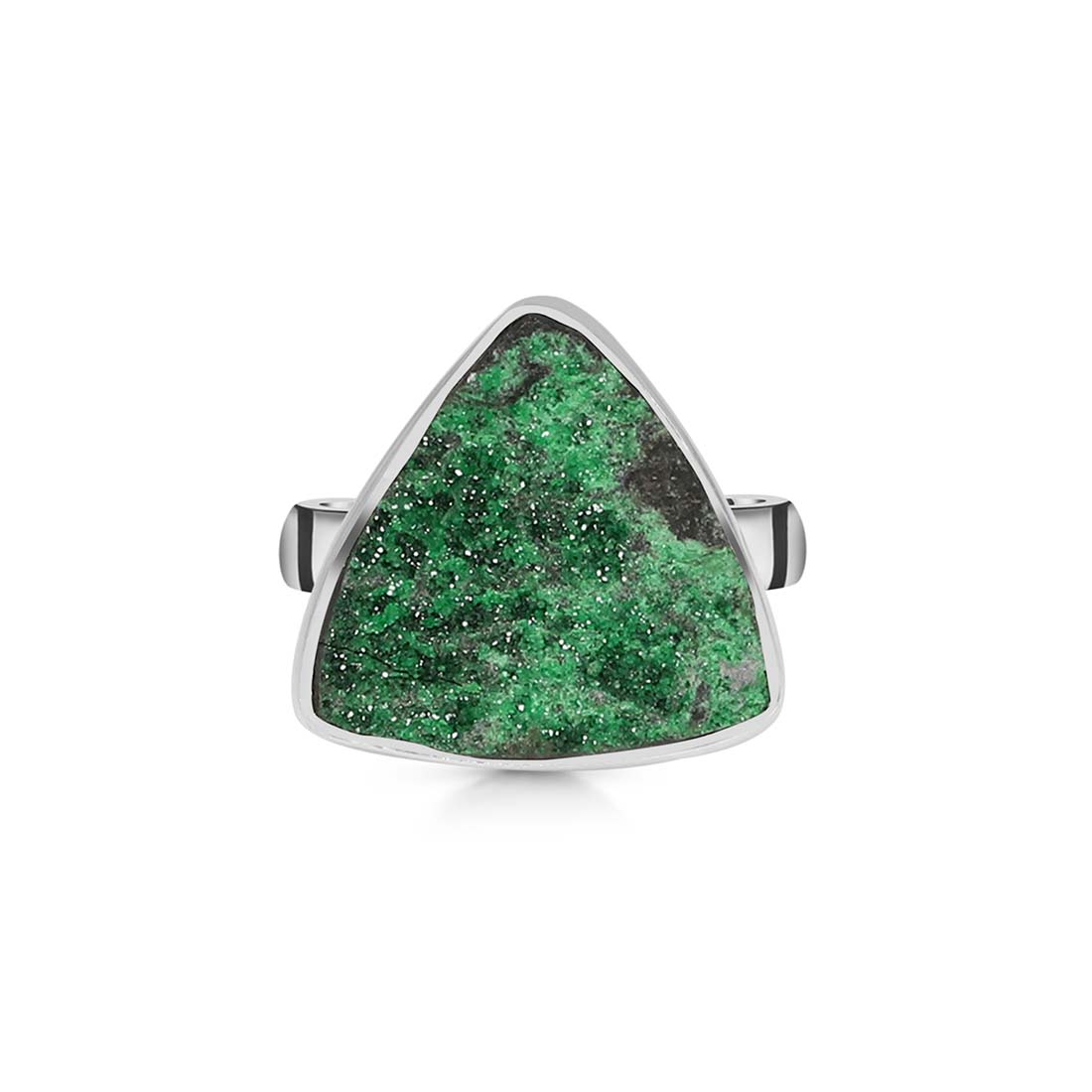 Uvarovite Druzy Ring-(UVR-R-59.)