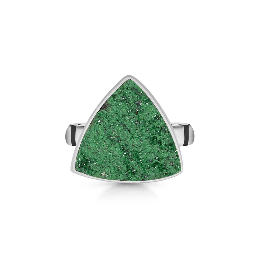 Uvarovite Druzy Ring-(UVR-R-7.)