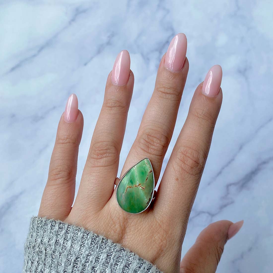 Variscite Adjustable Ring-(VRC-R-1.)