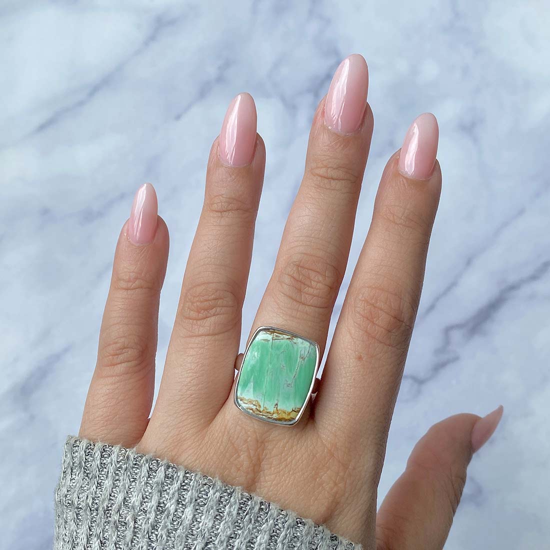 Variscite Adjustable Ring-(VRC-R-11.)