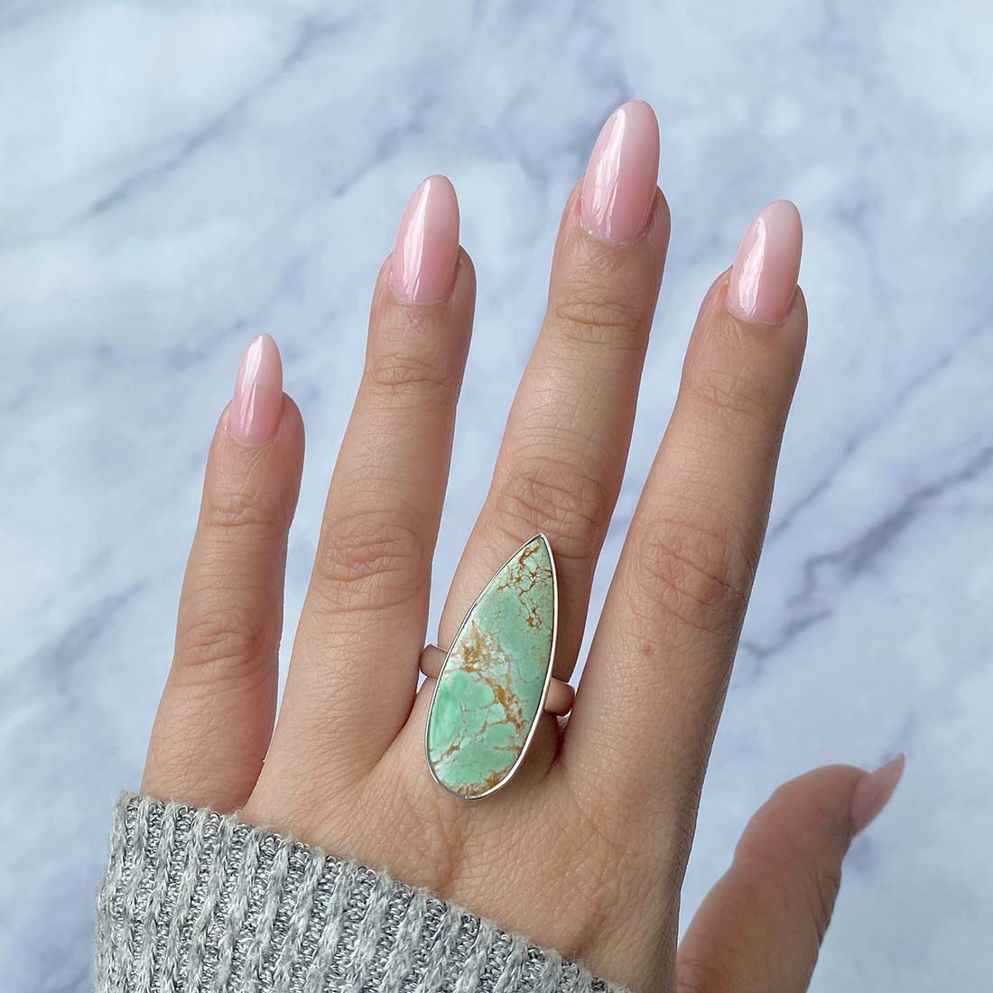 Variscite Adjustable Ring-(VRC-R-12.)