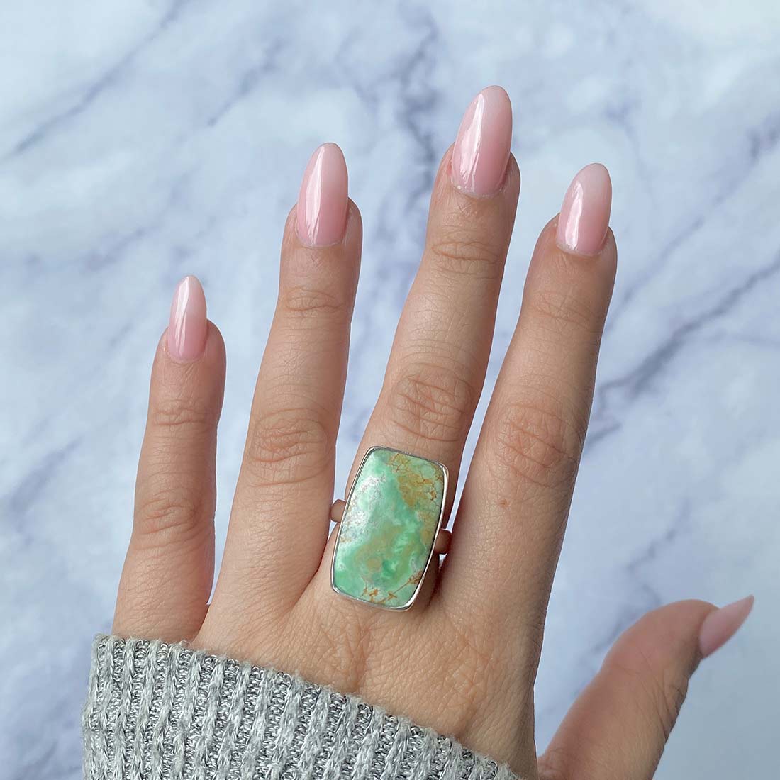 Variscite Adjustable Ring-(VRC-R-17.)