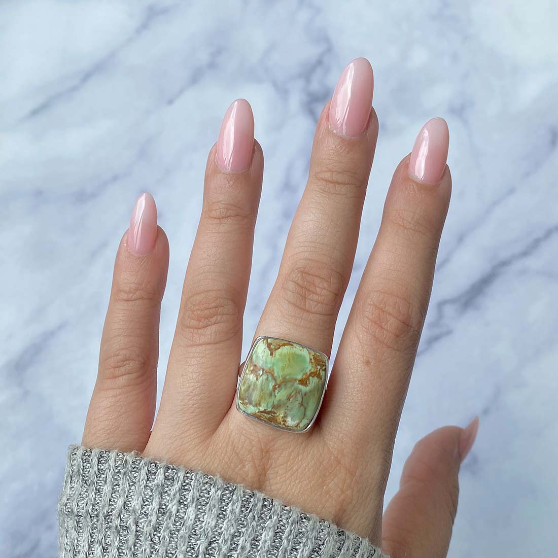 Variscite Adjustable Ring-(VRC-R-20.)