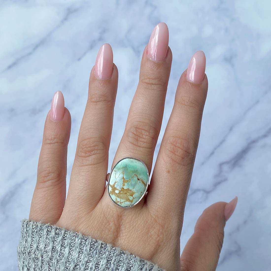 Variscite Adjustable Ring-(VRC-R-3.)