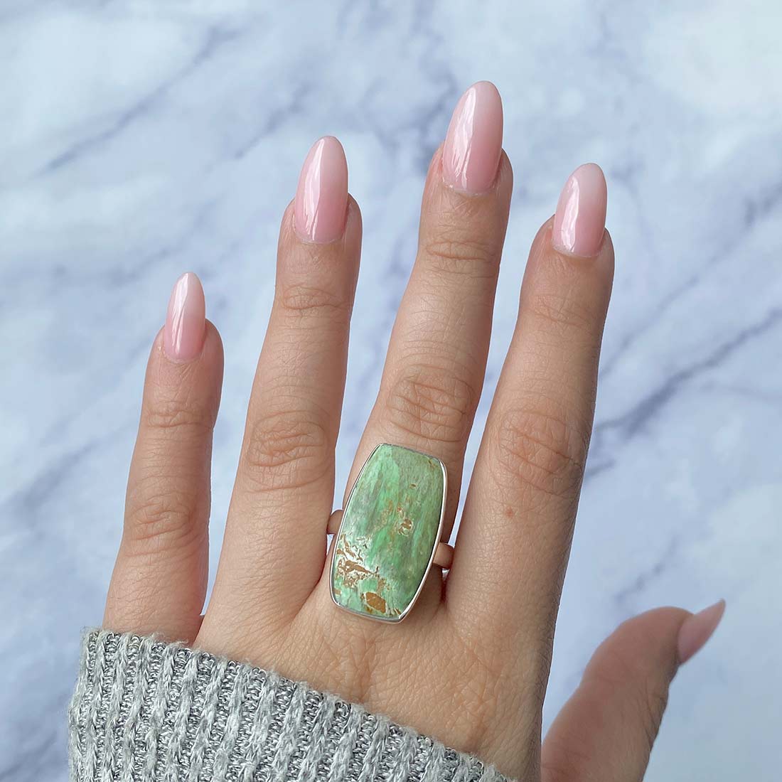 Variscite Adjustable Ring-(VRC-R-30.)