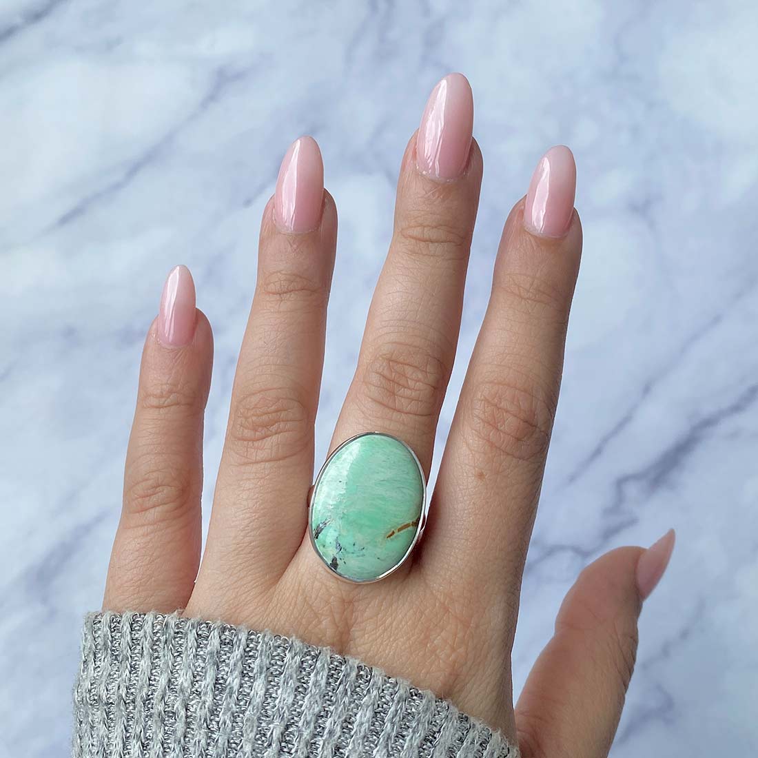 Variscite Adjustable Ring-(VRC-R-6.)