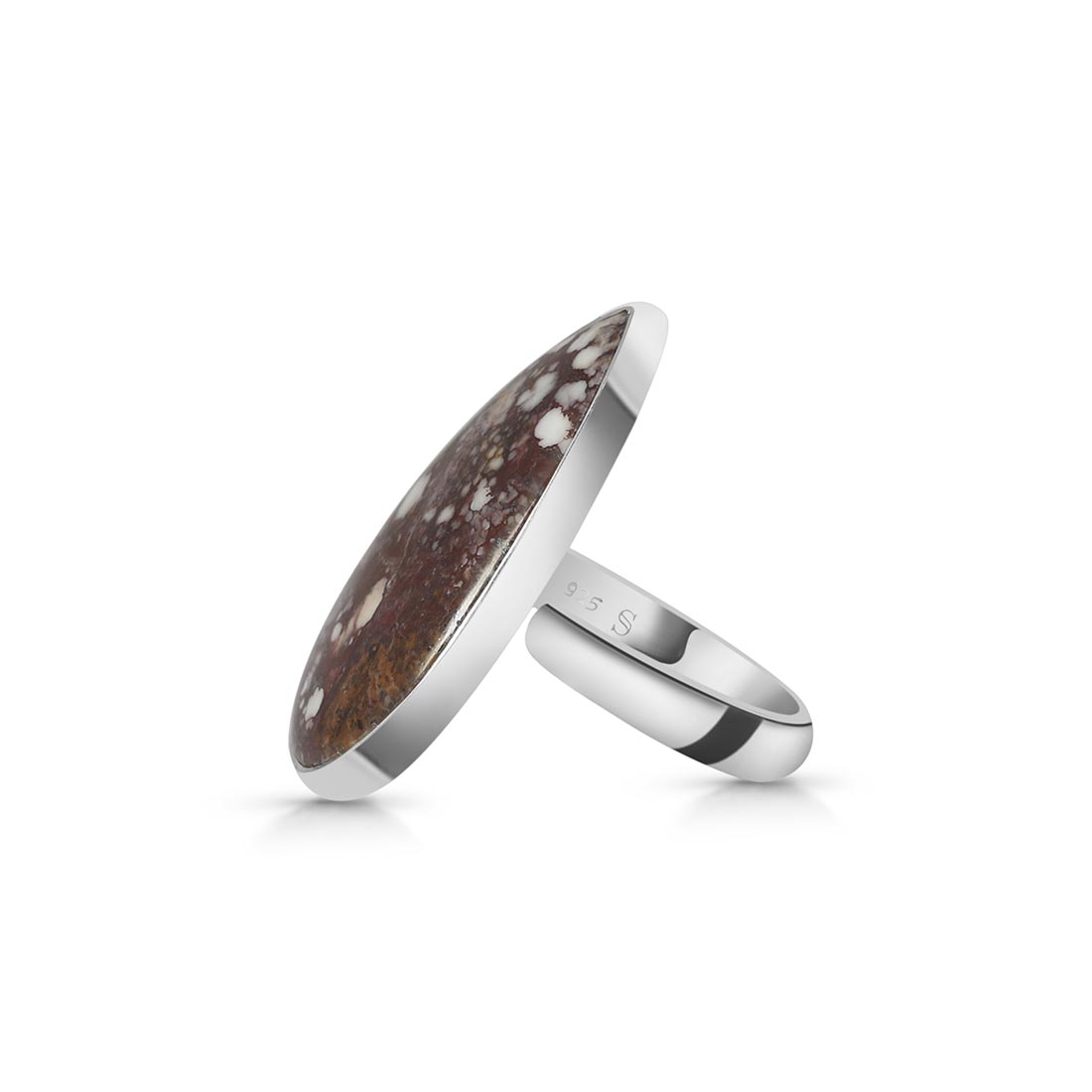 Wild Horse Jasper Adjustable Ring-(WOJ-R-52)