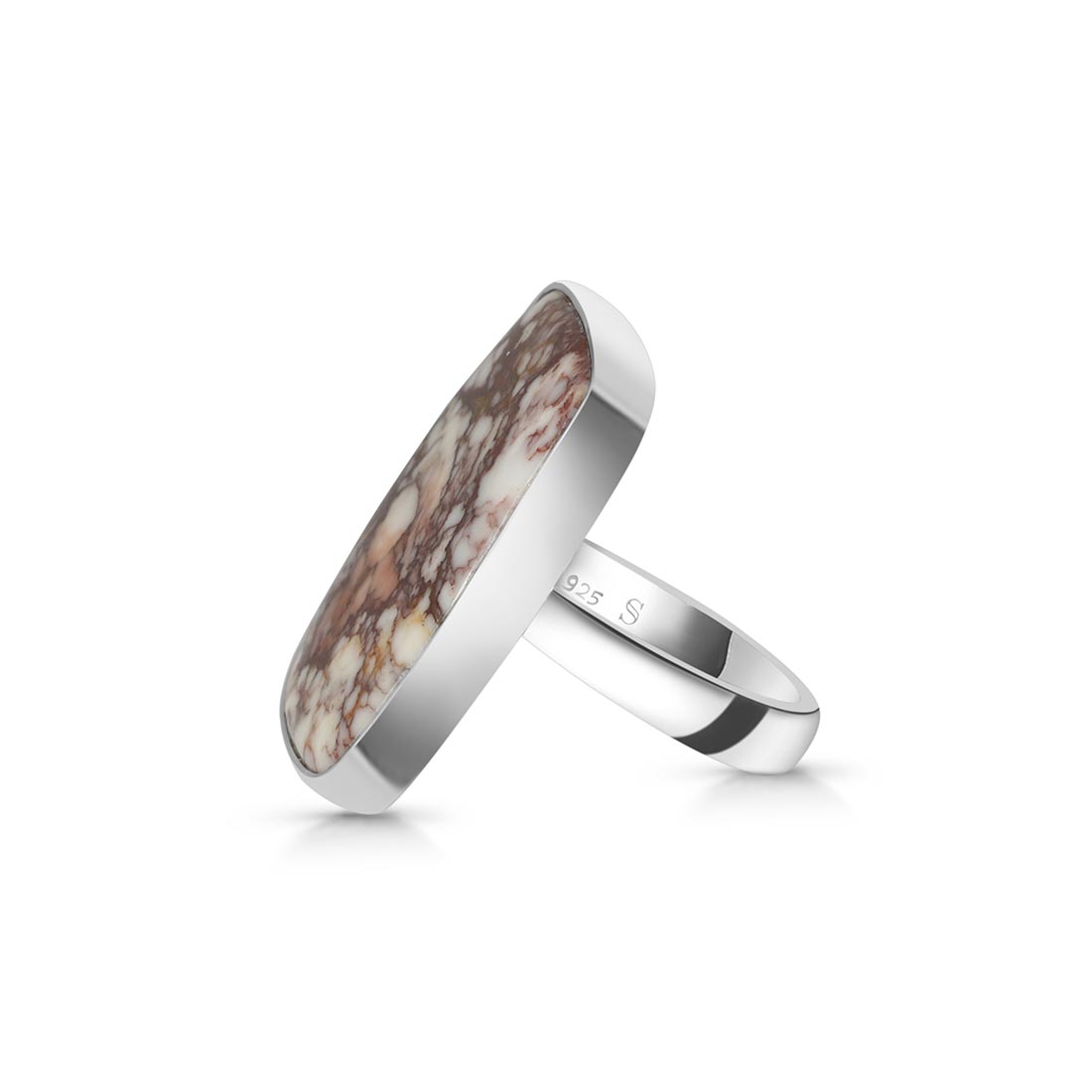 Wild Horse Jasper Adjustable Ring-(WOJ-R-54)