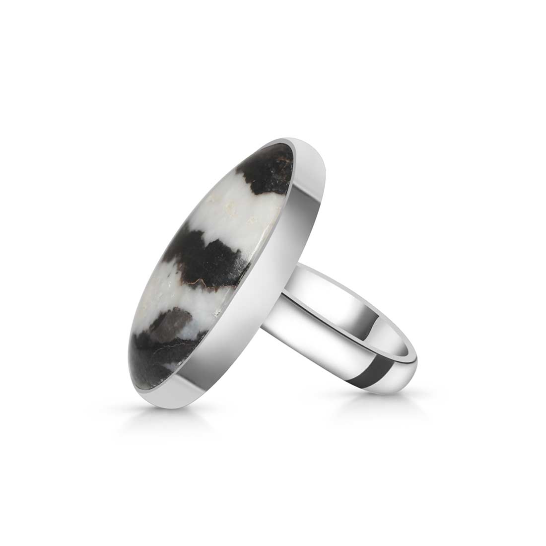 Zebra Skin Jasper Adjustable Ring-(ZSJ-R-25.)