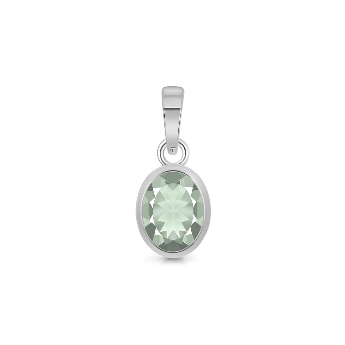 Green Amethyst Pendant-(GRA-SP-380.)