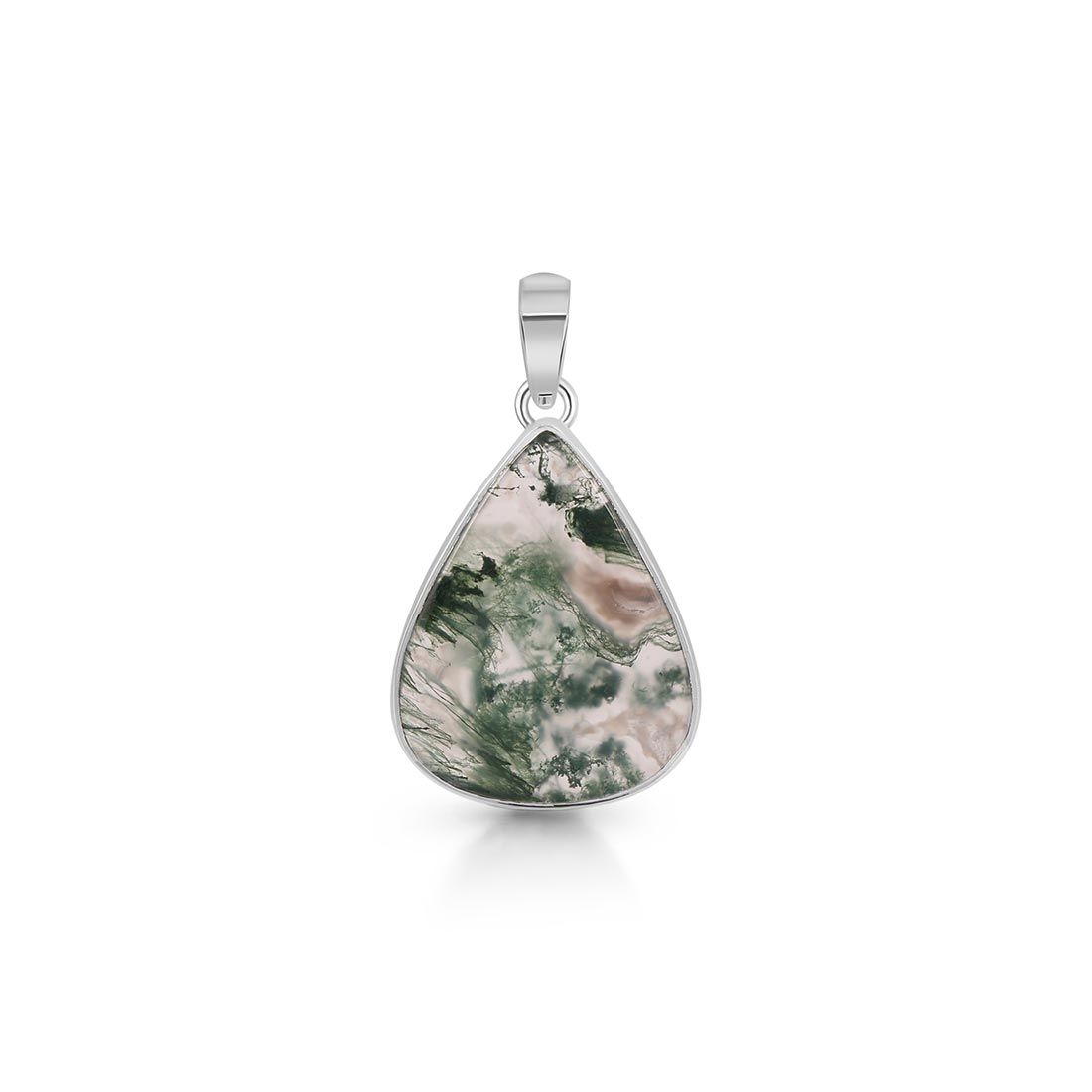 Moss Agate Pendant-(MOA-P-15.)