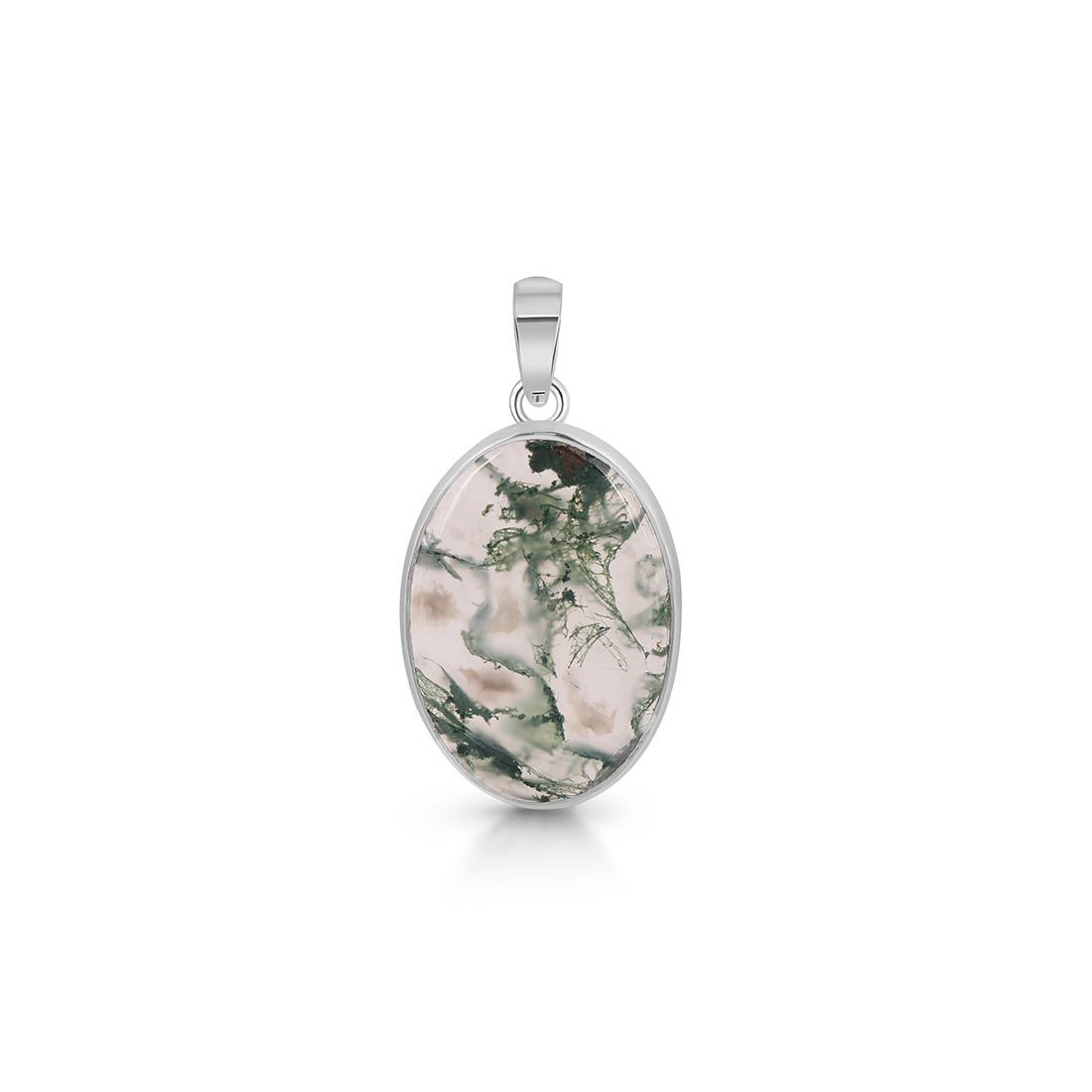 Moss Agate Pendant-(MOA-P-16.)