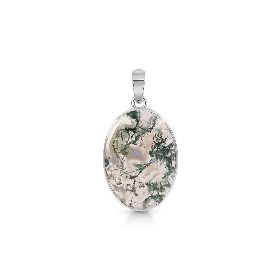 Moss Agate Pendant-(MOA-P-22.)