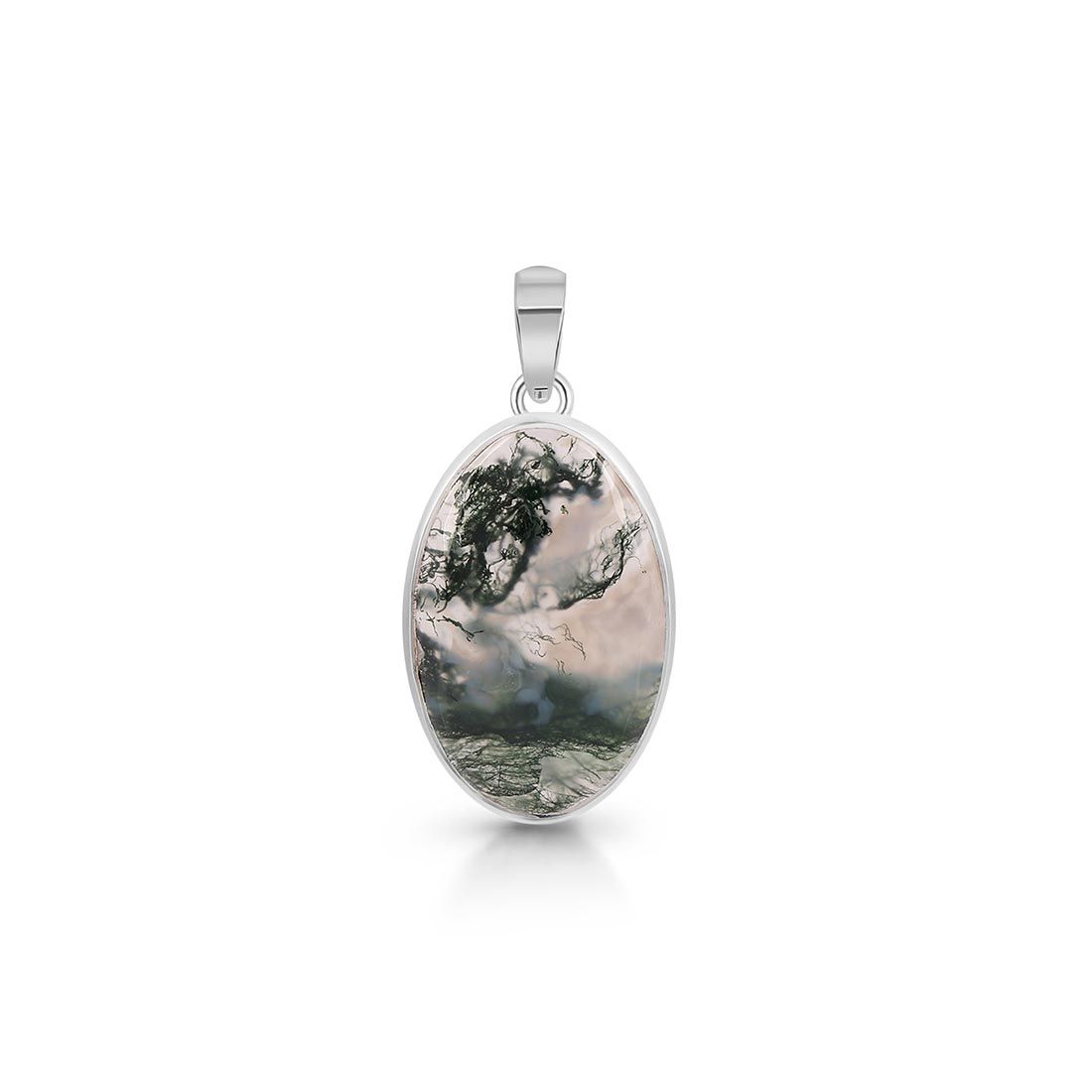 Moss Agate Pendant-(MOA-P-23.)