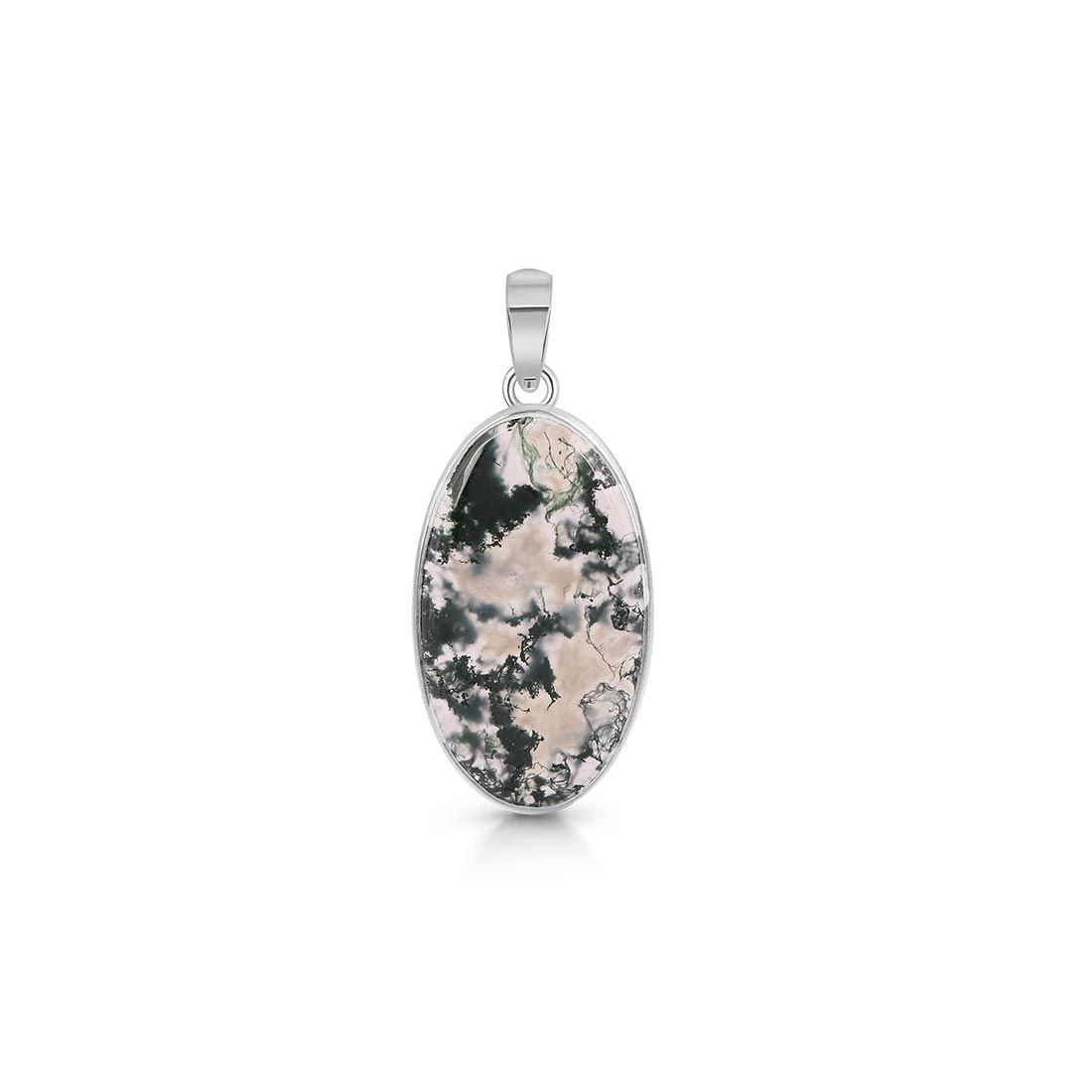 Moss Agate Pendant-(MOA-P-24.)