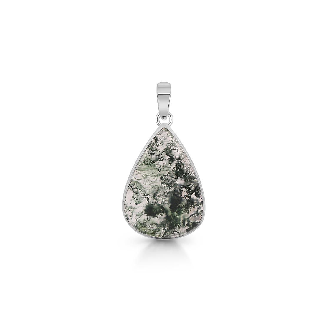 Moss Agate Pendant-(MOA-P-28.)