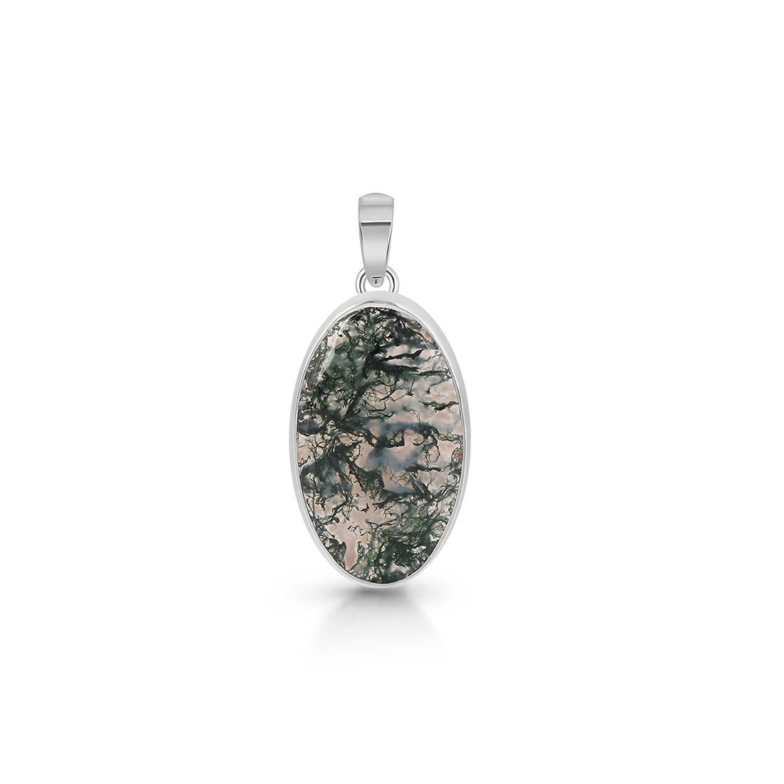 Moss Agate Pendant-(MOA-P-29.)