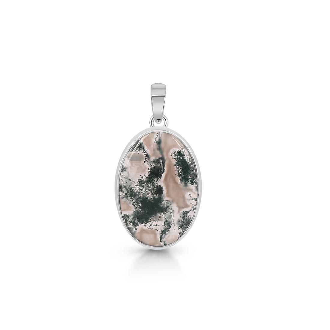 Moss Agate Pendant-(MOA-P-31.)