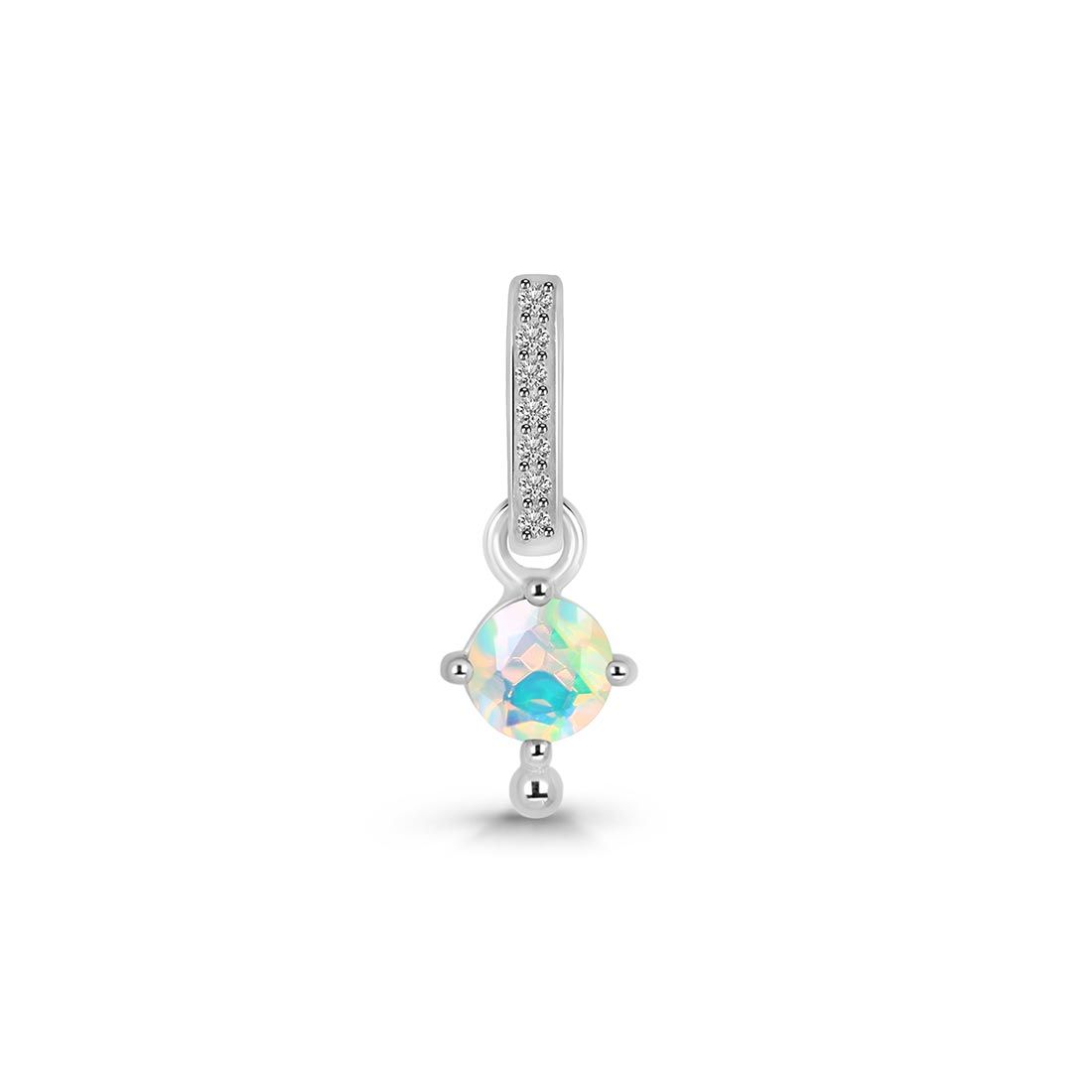 Opal & White Topaz Pendant-(OPL-SP-399.)