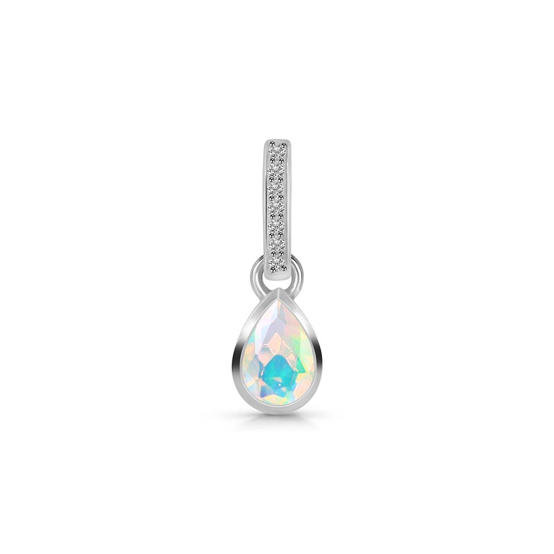 Opal & White Topaz Pendant-(OPL-SP-779.)