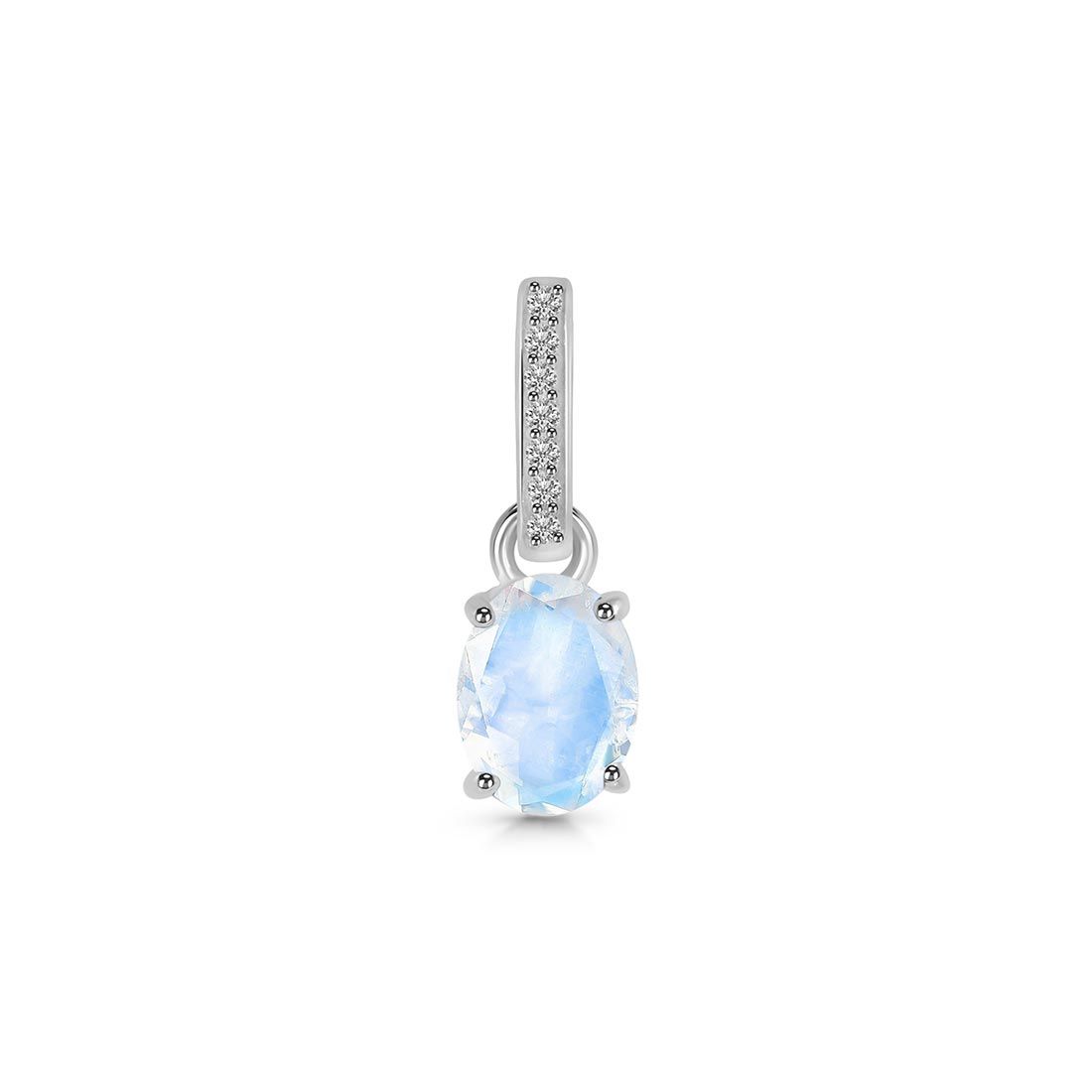 Moonstone & White Topaz Pendant-(RBM-SP-920.)