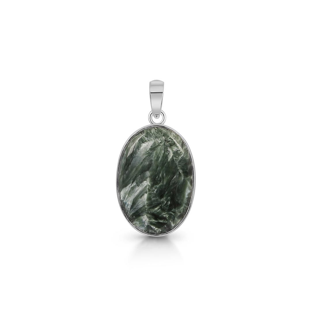 Seraphinite Pendant-(SER-P-11.)